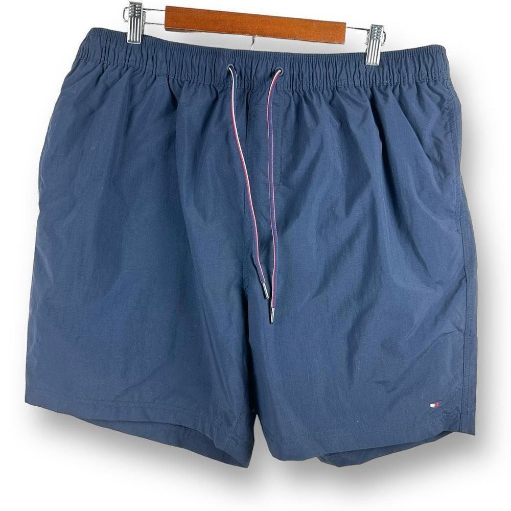 Tommy Hilfiger Men's Size XXL Blue Core Swim Trunks Short 7" Inseam Lined New